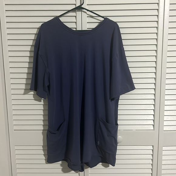 NWOT FP Movement Hot Shot Tee Romper Blue Indigo XL - Picture 2 of 7